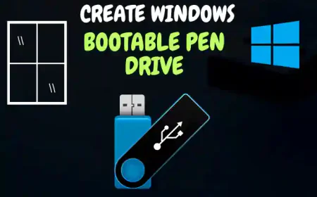 Create Windows Bootable Pen Drive One Click