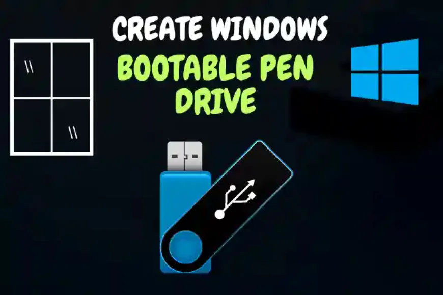 Create Windows Bootable Pen Drive One Click