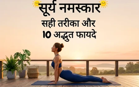 सूर्य नमस्कार: सही तरीका और 10 अद्भुत फायदे | 12 Steps in Hindi