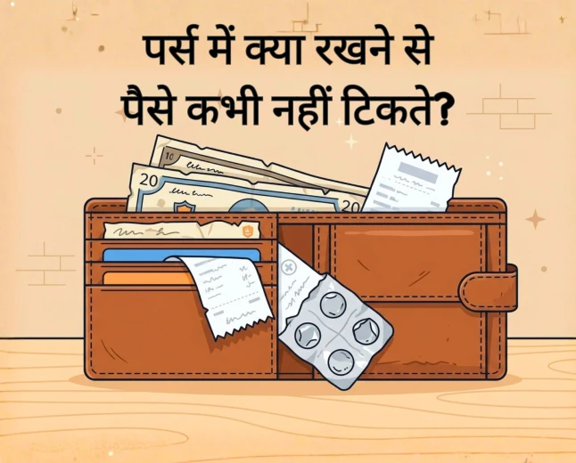पर्स में क्या रखने से पैसे कभी नहीं टिकते? (5 वास्तु नियम)