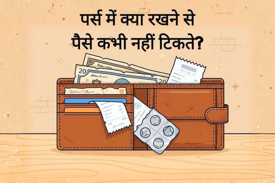 पर्स में क्या रखने से पैसे कभी नहीं टिकते? (5 वास्तु नियम)